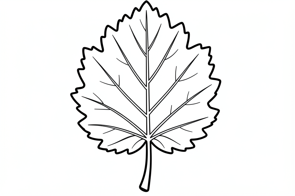 feuille Coloriage feuille