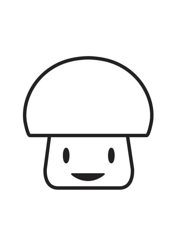 figurine de champignon Coloriage figurine de champignon