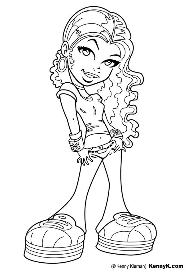fille Coloriage fille
