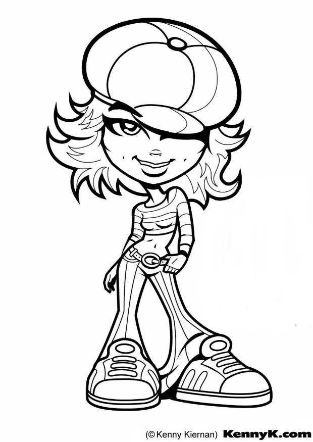 fille Coloriage fille