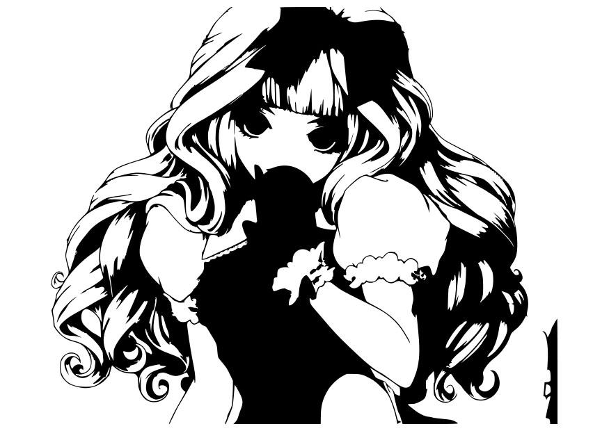 fille Coloriage fille