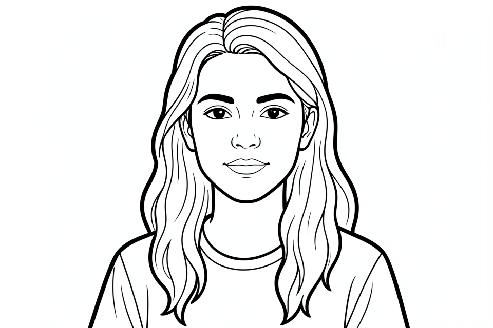 fille Coloriage fille