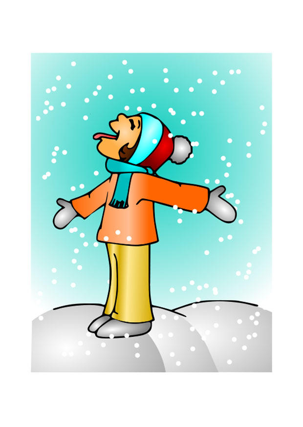 fille dans la neige Image fille dans la neige