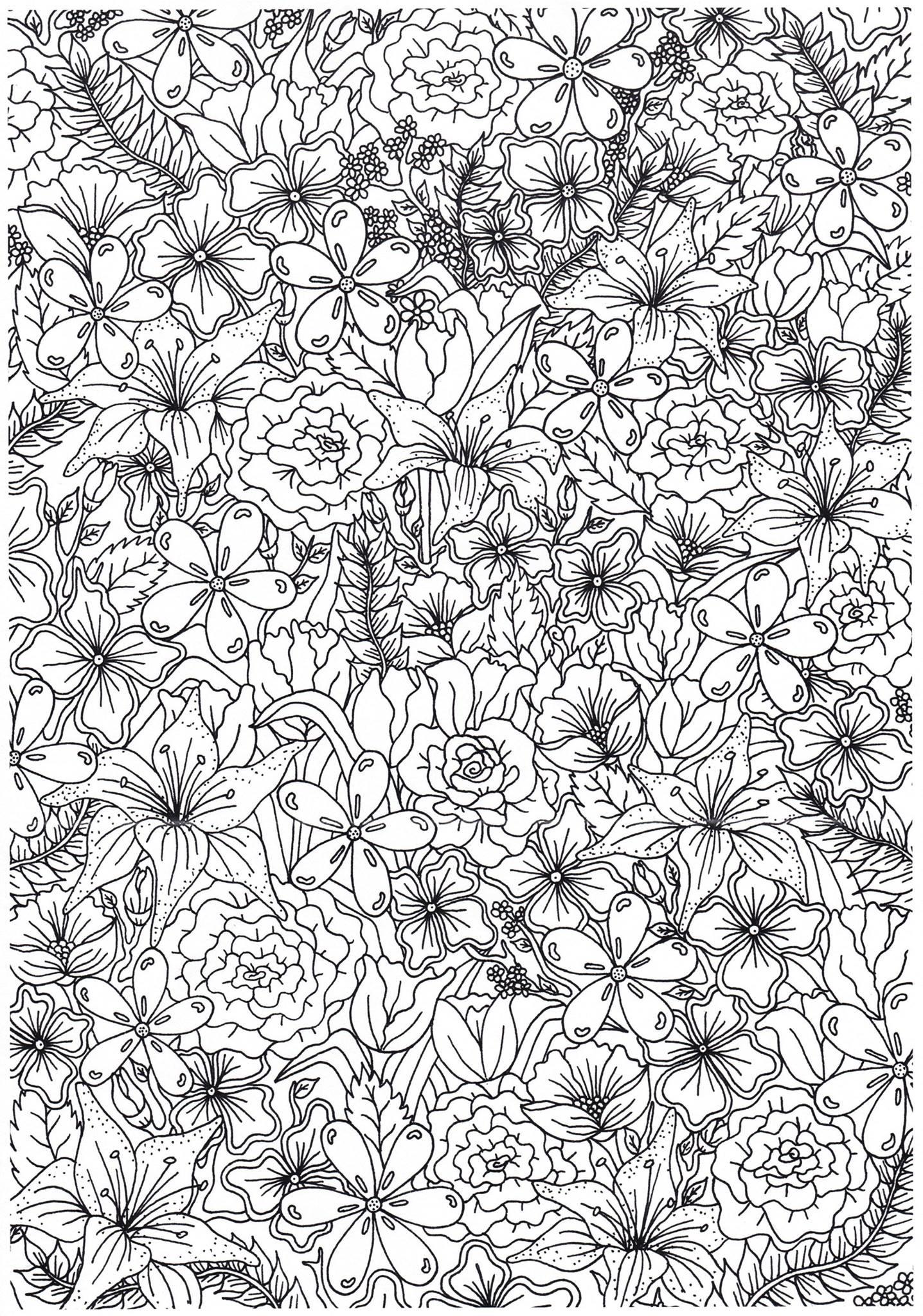 fleurs Coloriage fleurs