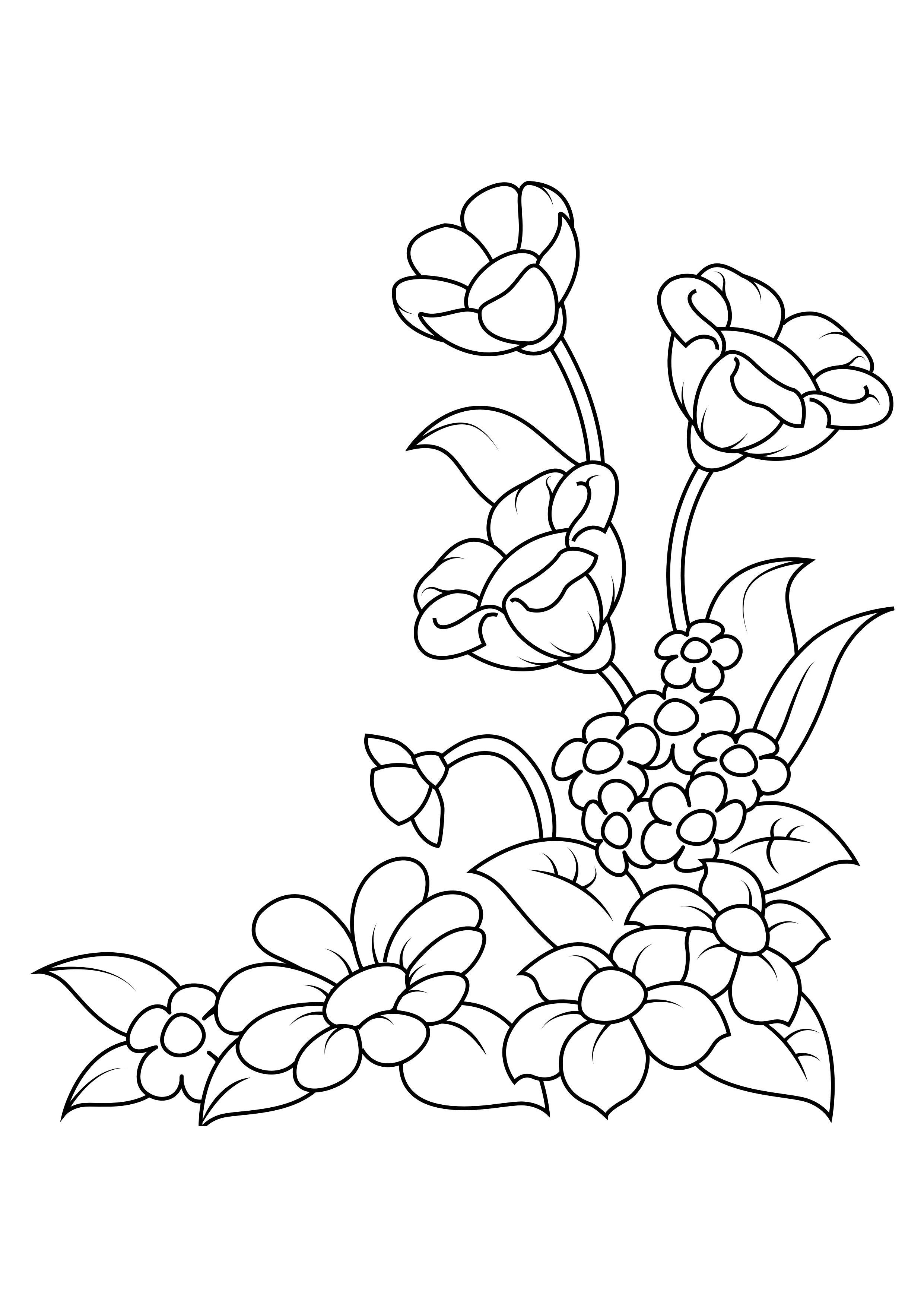 fleurs Coloriage fleurs
