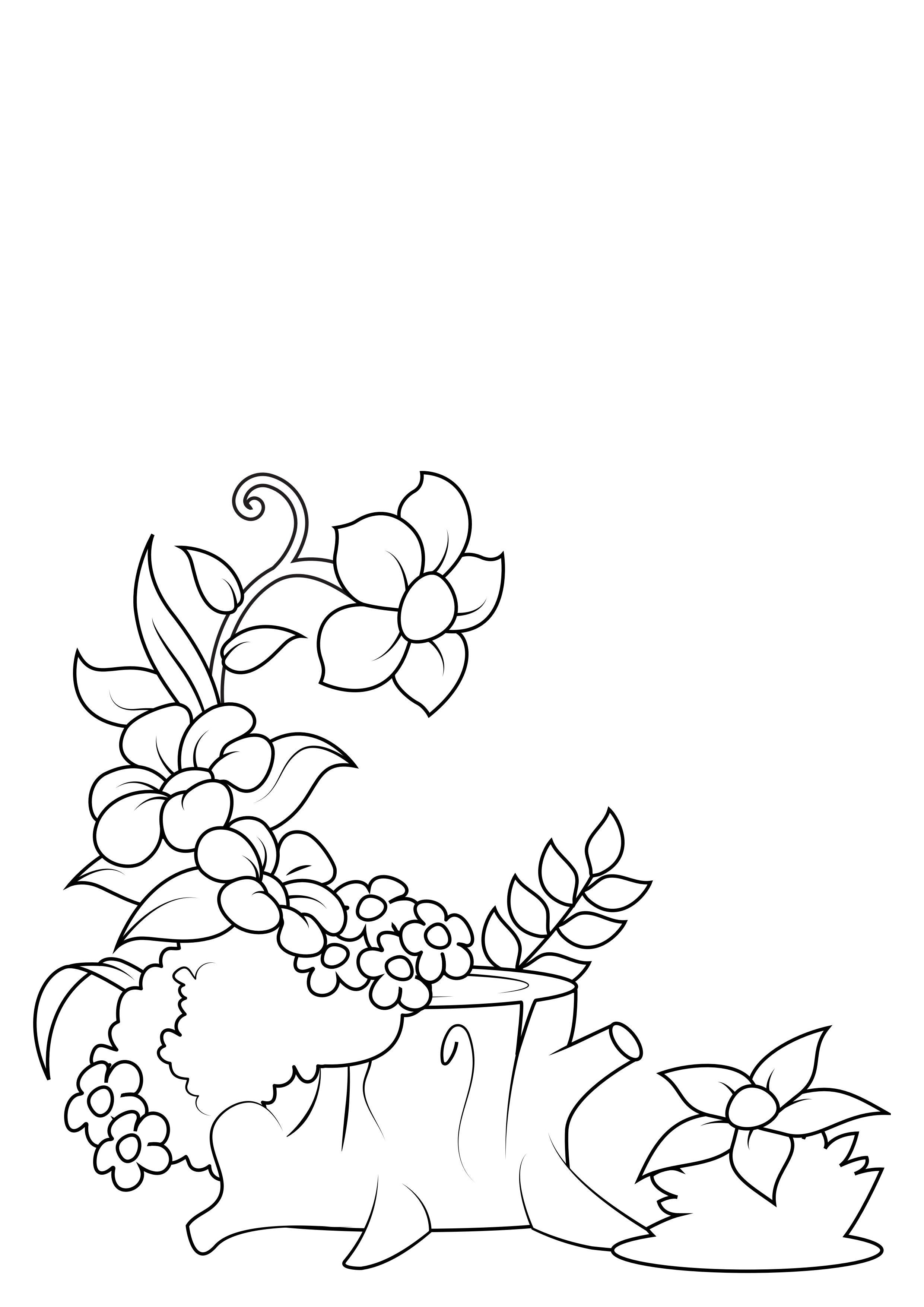 fleurs dans la forAªt Coloriage fleurs dans la forAªt