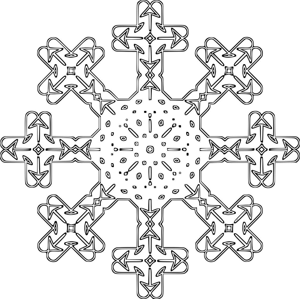 flocon de neige Coloriage flocon de neige