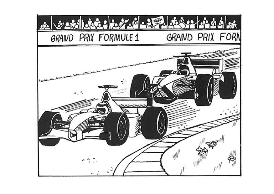 formule 1 Coloriage formule 1