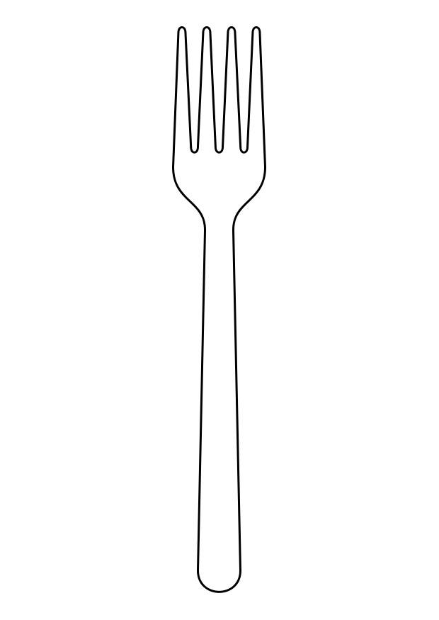 fourchette Coloriage fourchette