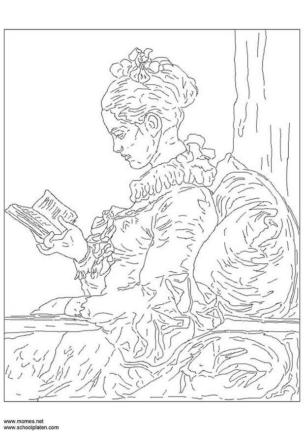 fragonard Coloriage fragonard