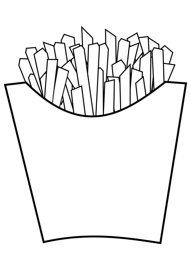 frites Coloriage frites