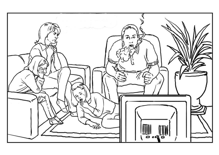 fumer Coloriage fumer