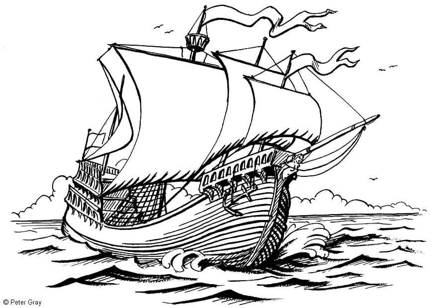 gallion Coloriage gallion