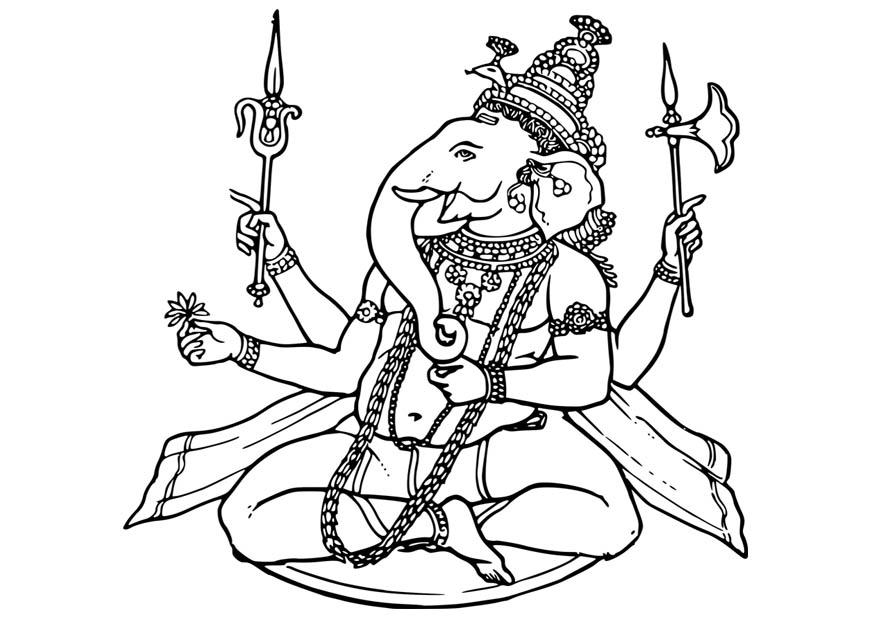 ganesh Coloriage ganesh