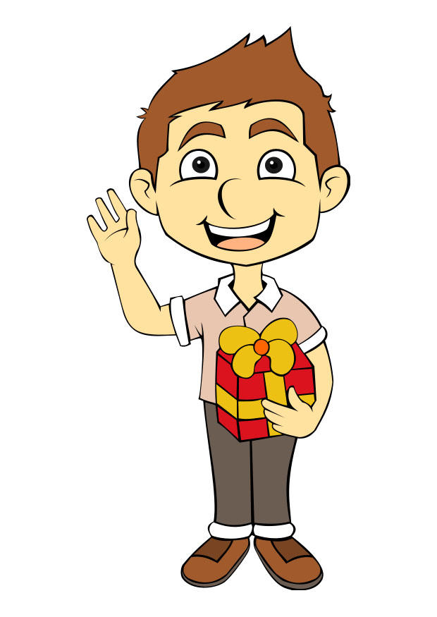 garA§on avec un cadeau Image garA§on avec un cadeau