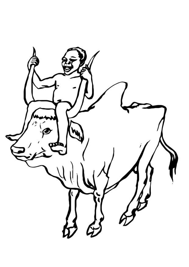 garA§on et vace Coloriage garA§on et vace