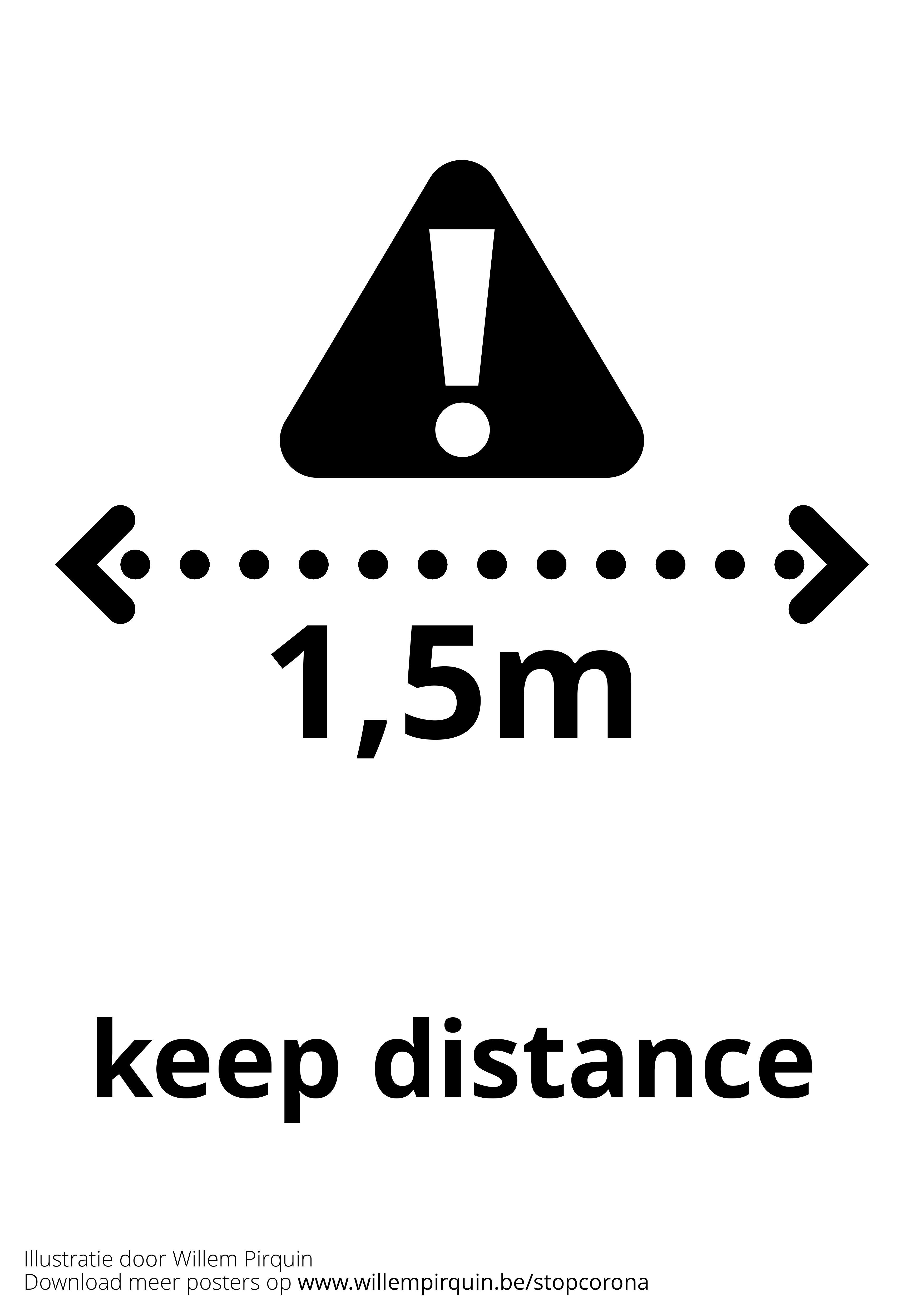 garde tes distances Coloriage garde tes distances