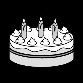 gateau - anniversaire Coloriage gateau - anniversaire
