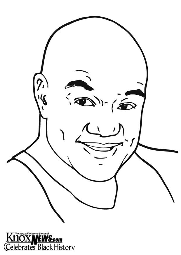 george foreman Coloriage george foreman