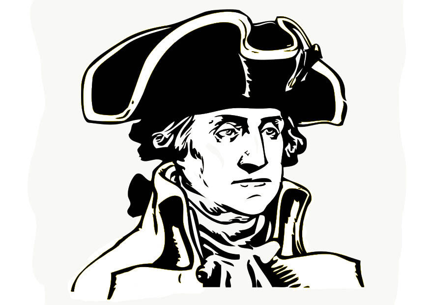 george washington Coloriage george washington