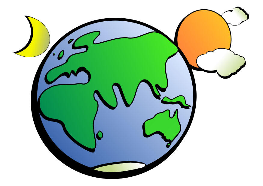 globe en jour et nuit Image globe en jour et nuit