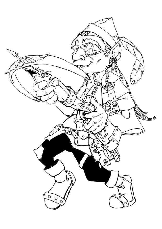 gnome - gnome Coloriage gnome - gnome
