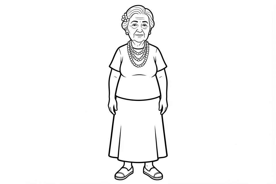grand-mA¨re Coloriage grand-mA¨re