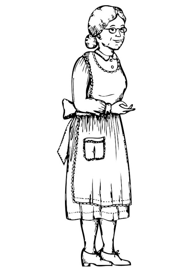 grand-mA¨re Coloriage grand-mA¨re