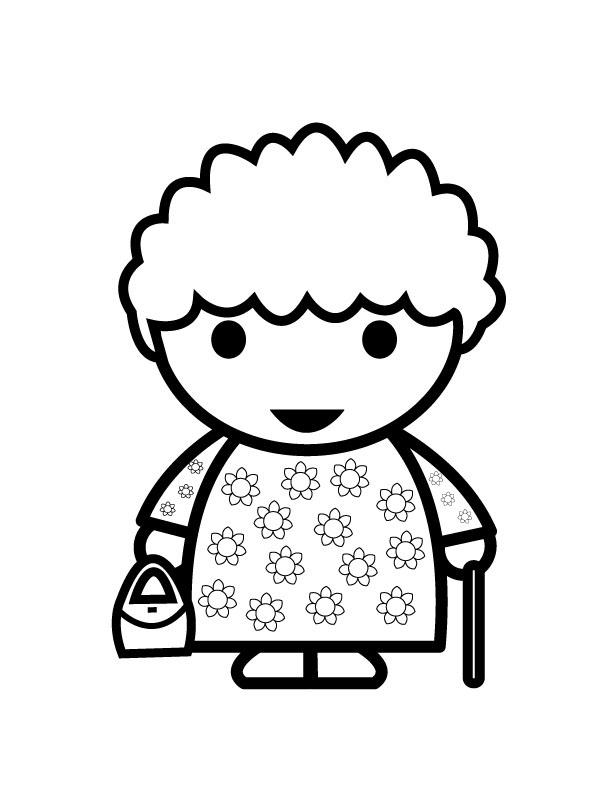 grand-mA¨re Coloriage grand-mA¨re