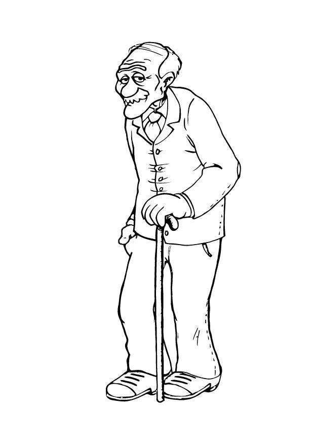 grand-pA¨re Coloriage grand-pA¨re