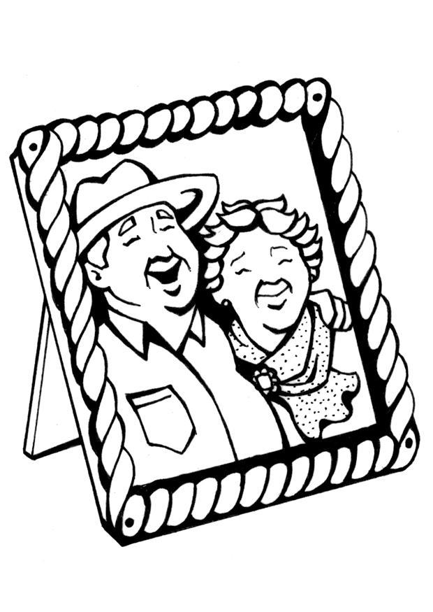 grands parents Coloriage grands parents
