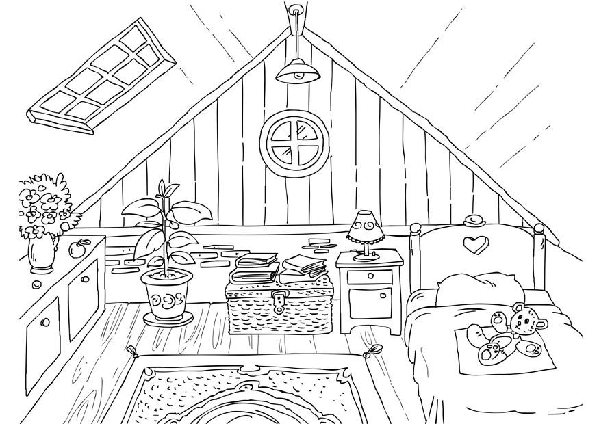 grenier Coloriage grenier