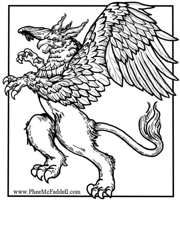 griffon Coloriage griffon