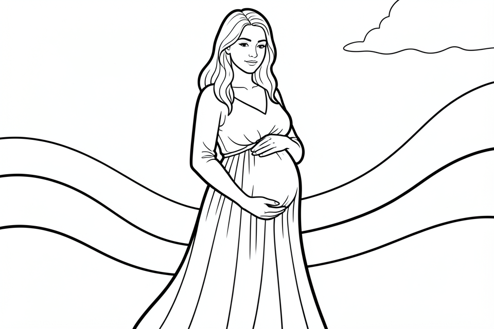 Coloriage grossesse