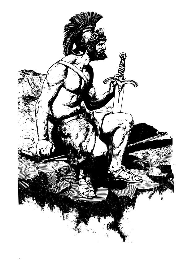 guerrier une A©pA©e Coloriage guerrier une A©pA©e