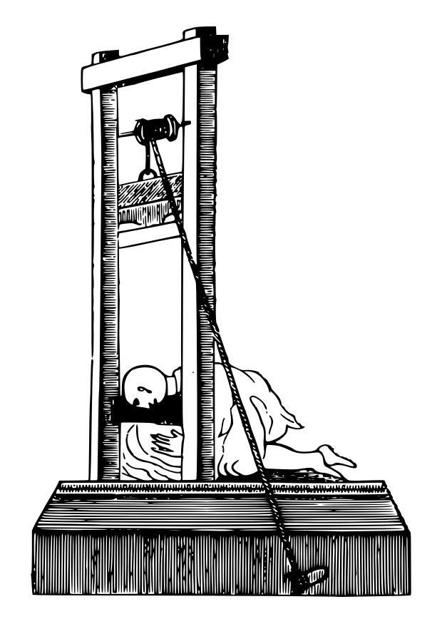 guillotine Coloriage guillotine