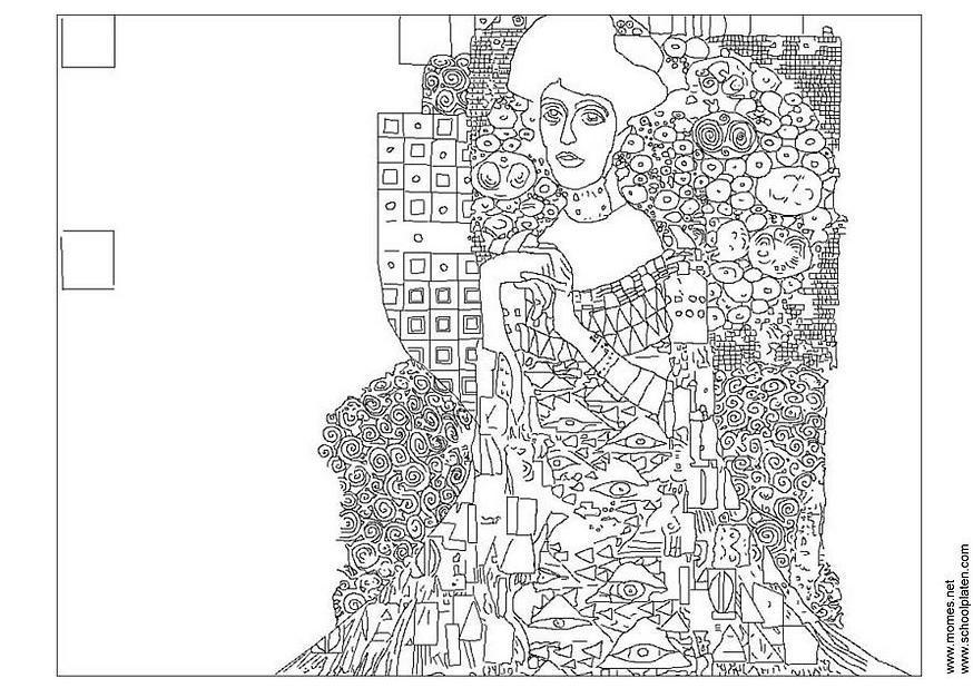gustav klimt Coloriage gustav klimt