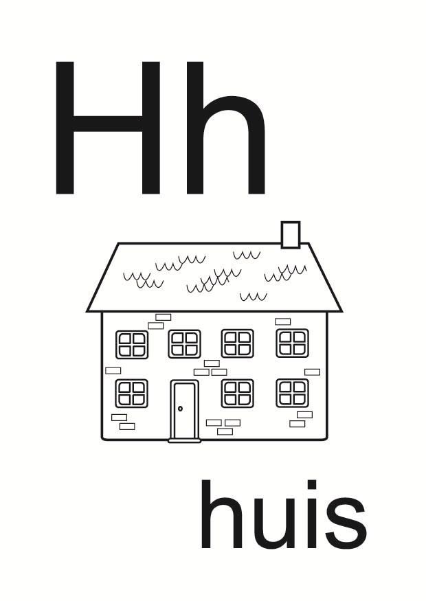 h Coloriage h