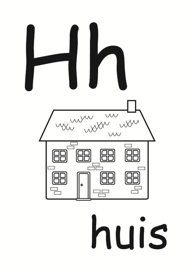 h Coloriage h