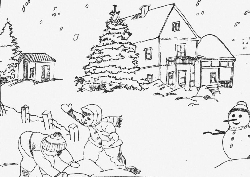 hiver Coloriage hiver