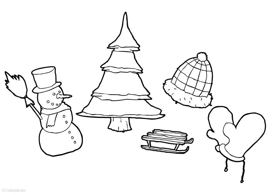 hiver Coloriage hiver