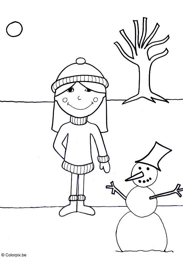 hiver Coloriage hiver