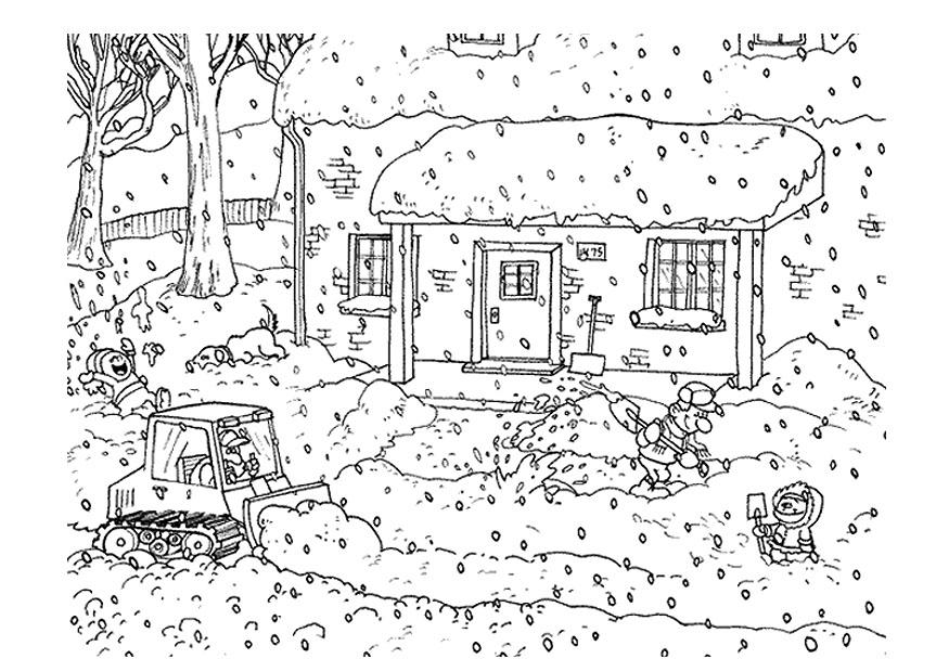 hiver Coloriage hiver