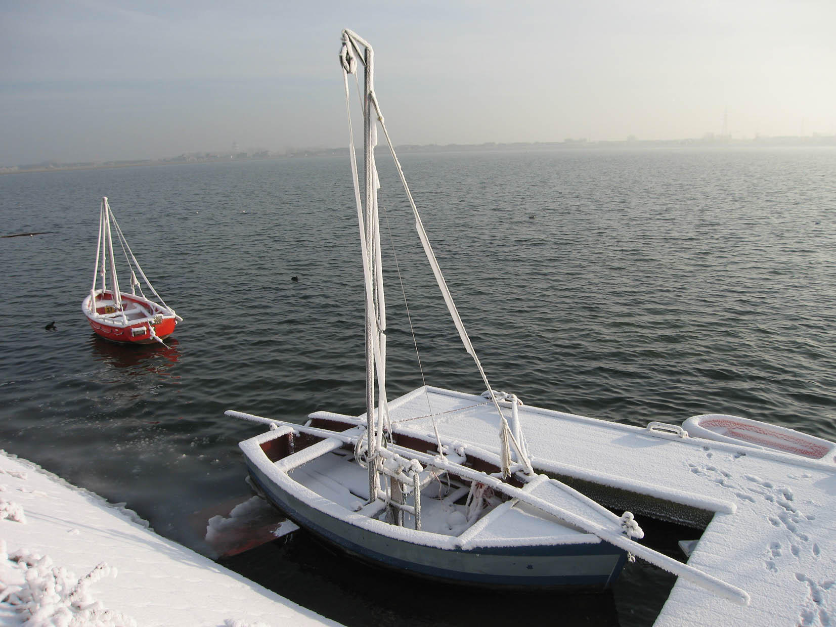 hiver - bateau Photo hiver - bateau