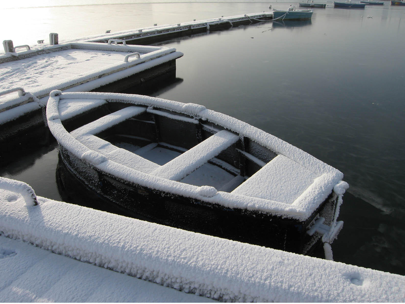 hiver - bateau Photo hiver - bateau