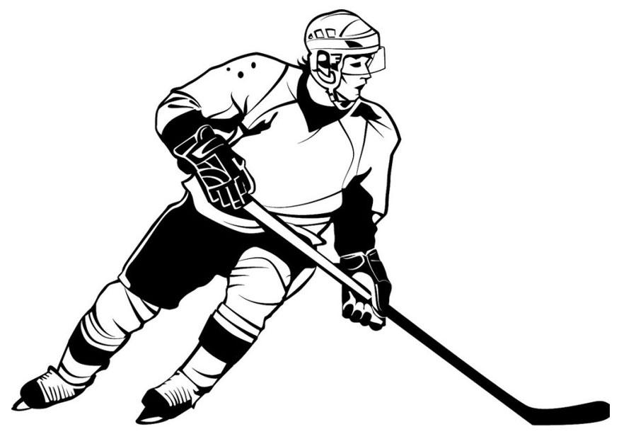 hockey sur glace Coloriage hockey sur glace