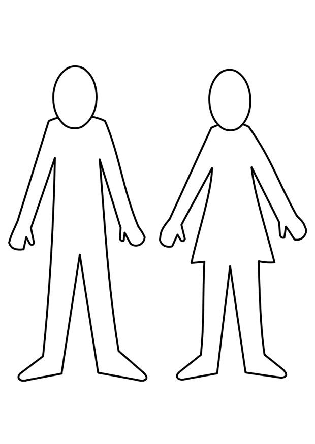 homme et femme Coloriage homme et femme