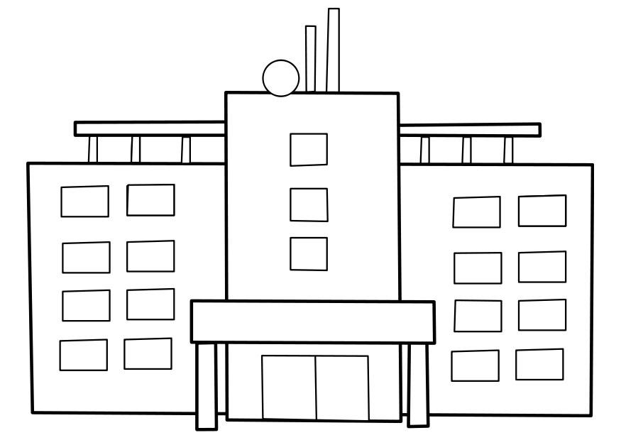 hA´pital Coloriage hA´pital