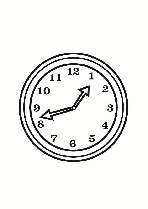 horloge Coloriage horloge