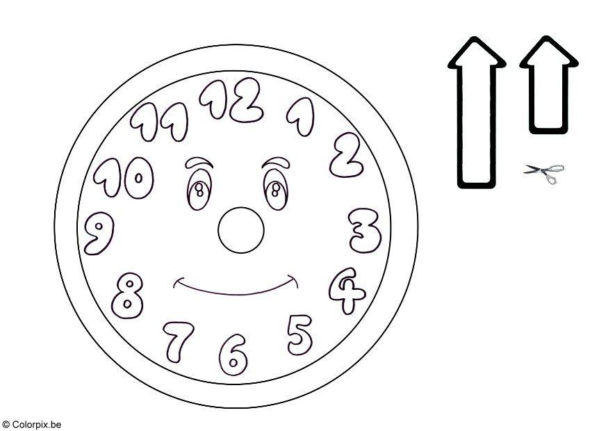 horloge Coloriage horloge